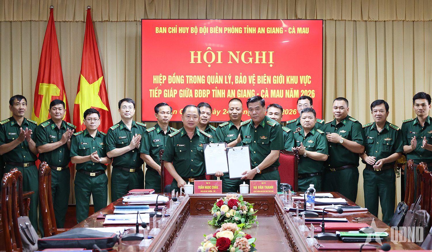 Bộ đội Biên phòng tỉnh An Giang và Cà Mau phối hợp chặt chẽ trong quản lý, bảo vệ biên giới khu vực tiếp giáp